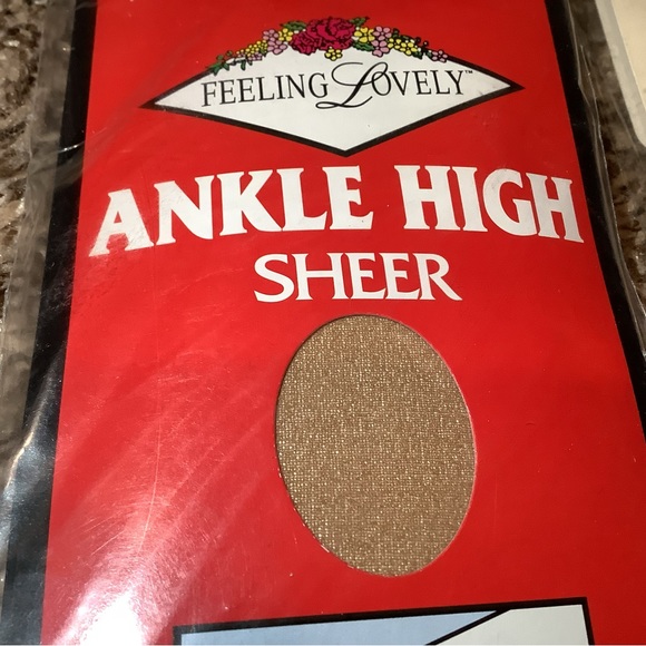 Lot of Vintage sheer nylon socks, beige & nude, sock size: 9-11 - Picture 3 of 12